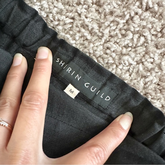 Shirin Guild Linen Skirt in Black Size Medium - Picture 8 of 10